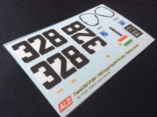 1965 COPPA AGORDO-FRASSENE #328 FERRARI 250 GTO/64 VINCENZO NEMBER 1:18 DECALS