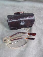 BELLE PAIRE DE LUNETTES DE VUE, repliables, dans un étui.