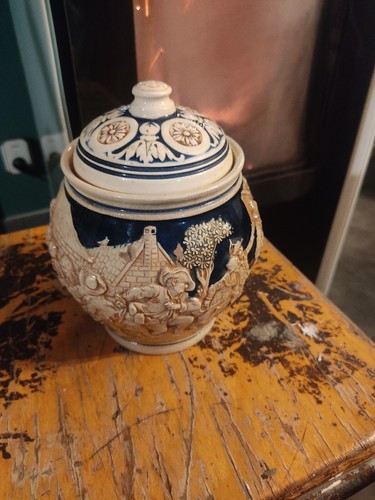 Pot tabac ancien vintage art - tabac,