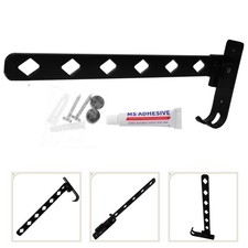  Cintres Rétractables Portant À Vêtements Rack De Sans Coup Poing