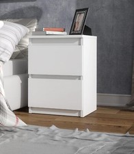 Table de Nuit Blanc Mat 2