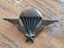 Insigne Brevet Parachutisme Militaire Matriculé  / Drago Romainville  /W126