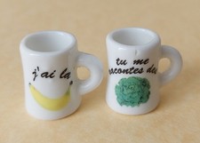 FEVES  - "MUGS FRUITS LEGUMES 2023" - LOT DE 2   (voir descriptif)