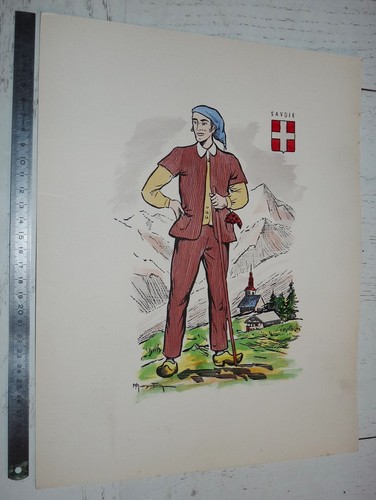 Planche chromo 1955 societe - 1955,