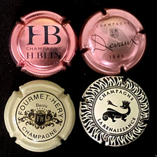 lot de 4 capsules de champagne