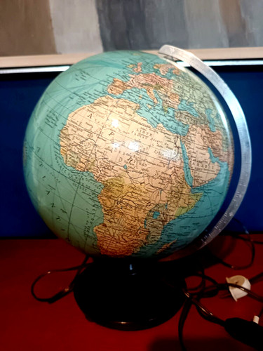 Globe terrestre verre lumineux - globe,