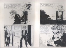 Lot de 2 planches originales BD Sam Bot 3  (1976 Raoul Buzzelli)
