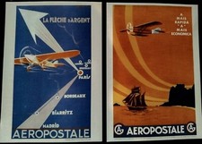 Lot de 2 Entiers Postaux Monde 20 gr Aeropostal Carte Prêt a Poster N°8