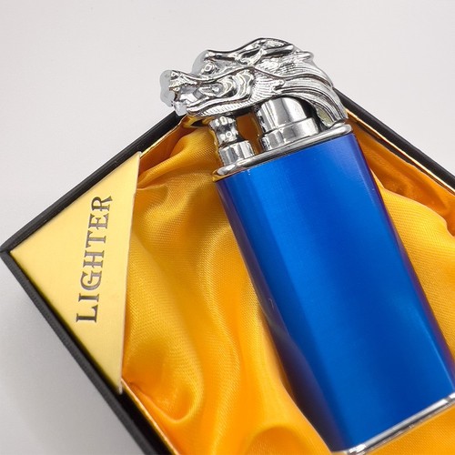Briquet dragon bleu - bleu, &