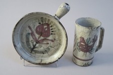 LE MURIER VALLAURIS - GUSTAVE REYNAUD - CHOPE ET POÊLON EN CÉRAMIQUE