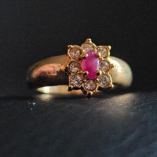 Bague marguerite fleur blanche