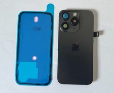 VITRE ARRIERE IPHONE 15 PRO COMPLETE AVEC LOGO NAPPE NFC MICRO NEUF TITANE NOIR