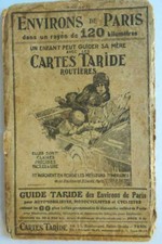 lot 2 cartes routieres anciennes Taride 1930 Environs de Paris +Dauphiné,Savoie