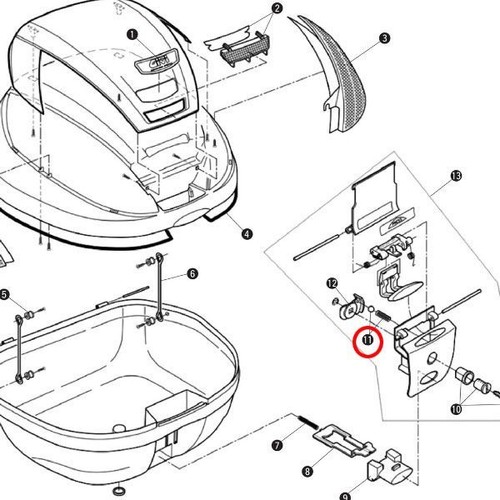 Givi ressort serrure - givi,