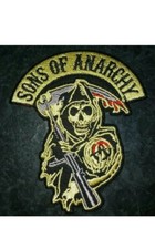 Sons of anarchy patch reaper crew Jax Teller SAMCRO SOA Casquette Veste Biker 