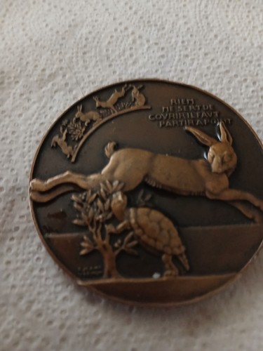 Médaille bronze lievre - de, le
