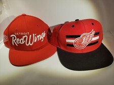 2 Detroit Red Wings Hats NWOT