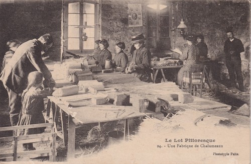 Cpa une fabrique chalumeaux - fabrique,