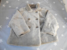 BONPOINT  MANTEAU fausse fourrure gris 18 MOIS  TBE COLISSIMO GRATUIT