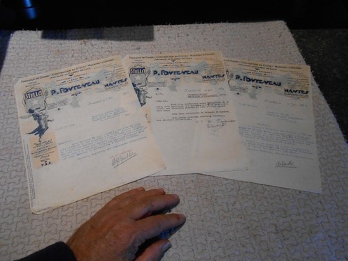 Ancienne facture papier a - ancienne,