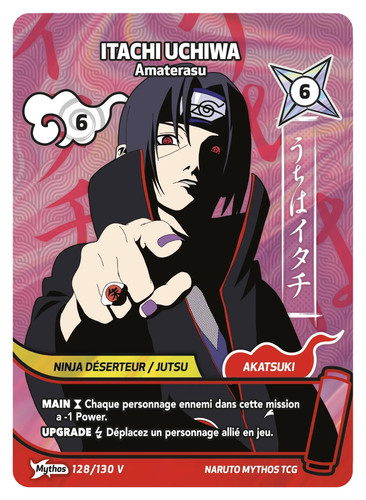 Carte naruto mythos tcg - naruto, itachi