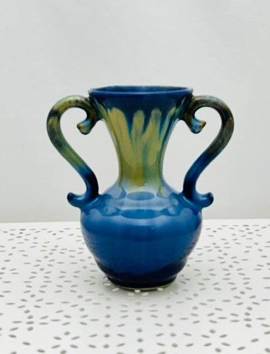 Alpho vase art déco bleu - alpho,