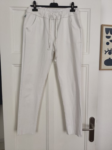 Pantalon blanc taille - pantalon,