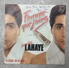 ✨Disque vinyle 45 tours original : Jean-Luc Lahaye - Femme que j’aime✨