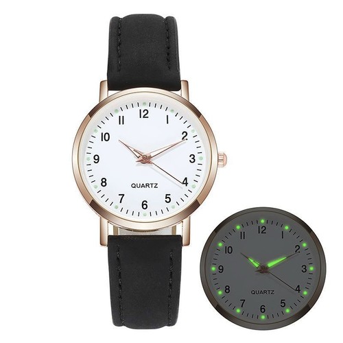 Montre chiffres noire or - noire, et