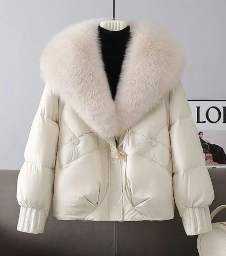 Doudoune blanche courte avec - blanche,