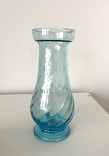 vase à jacinthe  bleu  en
