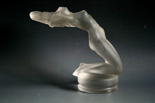 ART DECO RENE LALIQUE CHRYSIS GLASS CAR MASCOTTE - CIRCA 1931