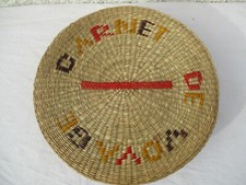 Set de table rond en rotin