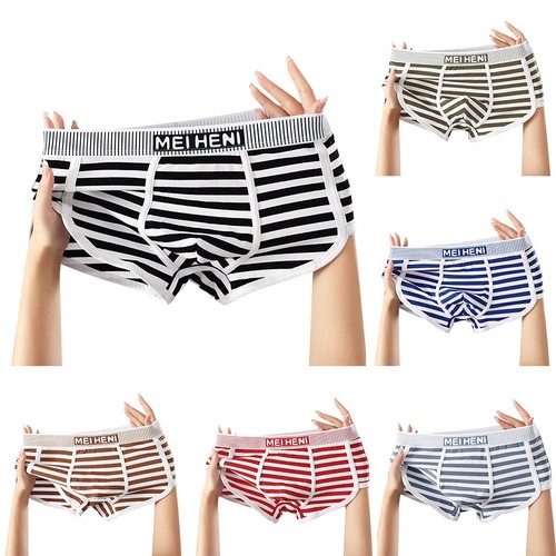 Boxer homme rayé - , coton