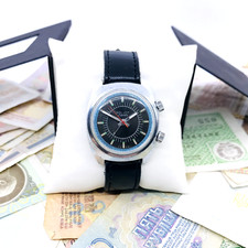 ⏰ Rare Vintage Poljot Alarm ⏰ montre-bracelet URSS wrist watch 18 jewels 1980...