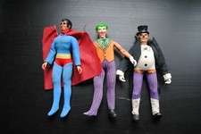 MEGO SUPERMAN /JOKER /PENQUIN 8 POUCES LOT DE 3 FIGURINES JOUÉES AVEC #2
