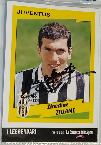Autograph zinedine zidane - zinedine,