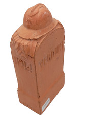 09/25 (CBR229) Belle borne VERDUN en terre cuite (vide) souvenir 14/18 GUERRE