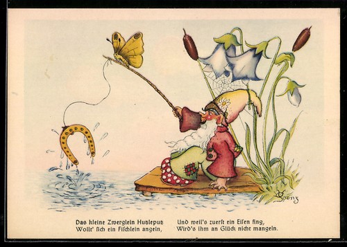 Carte postale artiste nain - carte,