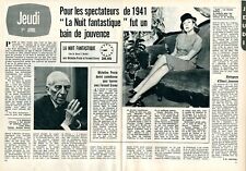 Coupure de presse Clipping 1971 Micheline Presle Marcel l'Herbier     (2 pages)