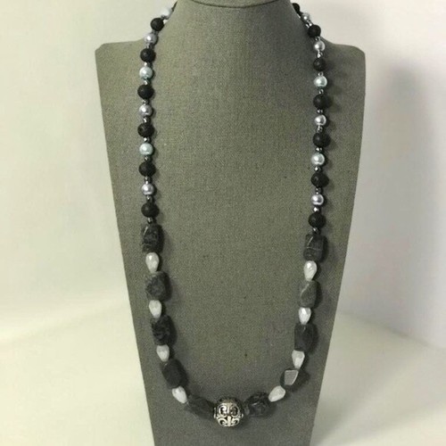 Beads stones long string - beads,