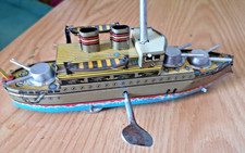 RARE CUIRASSE BATEAU DE GUERRE MAQUETTE MECANIQUE MINIATURE FP GRATUIT