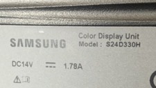 Panne complète du moniteur Samsung S24D330H. vérifié