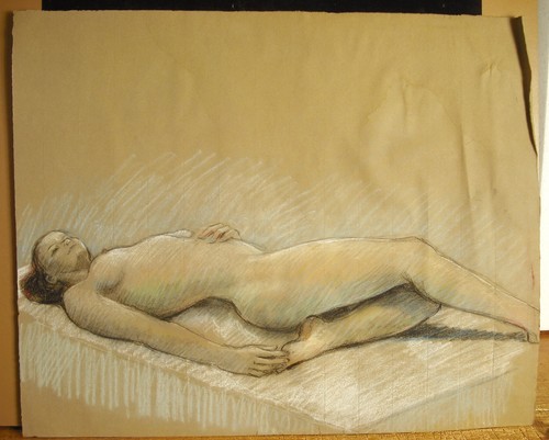 Dessin anonyme jeune - dessin, de