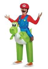 Mario Riding Yoshi Child