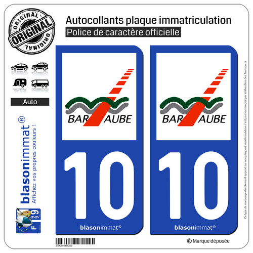 Stickers autocollant plaque - 2,