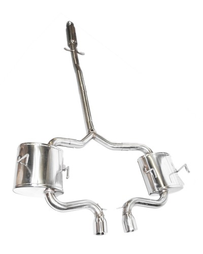 Dual tip muffler catback - ss,