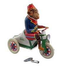 Jouet en étain Singe sur