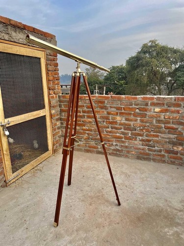 Ancien télescope laiton - en,