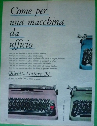 Olivetti lettera 1957 - 22,